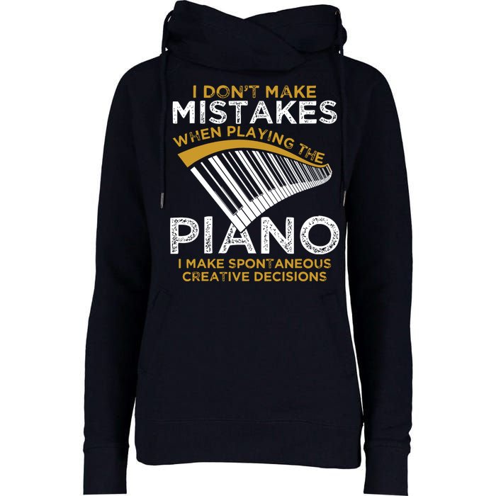 Keyboard Pianist Gifts Music Musician Piano Womens Funnel Neck Pullover Hood