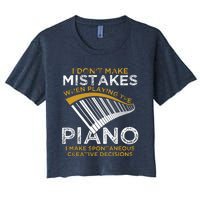 Keyboard Pianist Gifts Music Musician Piano Women's Crop Top Tee