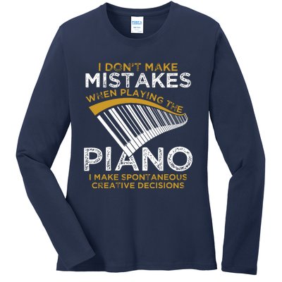 Keyboard Pianist Gifts Music Musician Piano Ladies Long Sleeve Shirt