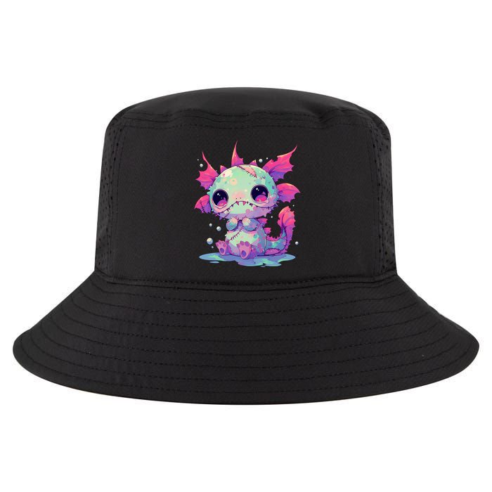 Kawaii Pastel Goth Creepy Cute Zombie Axolotl Cool Comfort Performance Bucket Hat