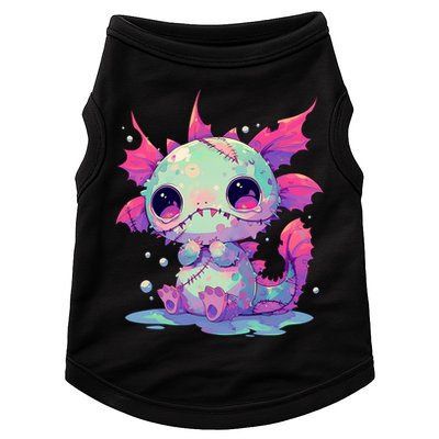 Kawaii Pastel Goth Creepy Cute Zombie Axolotl Doggie Tank