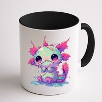 Kawaii Pastel Goth Creepy Cute Zombie Axolotl Mug