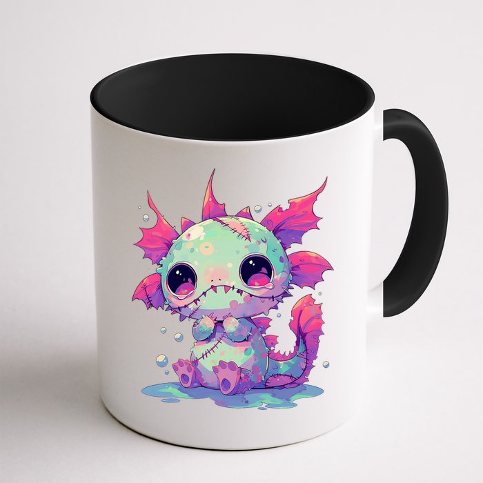 Kawaii Pastel Goth Creepy Cute Zombie Axolotl Mug