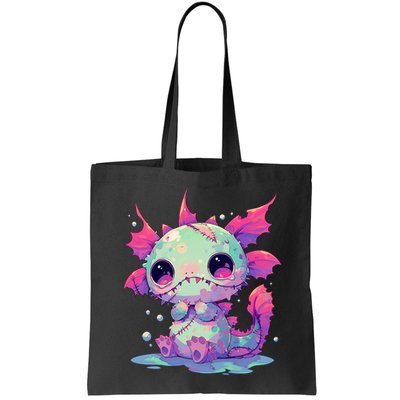 Kawaii Pastel Goth Creepy Cute Zombie Axolotl Bag