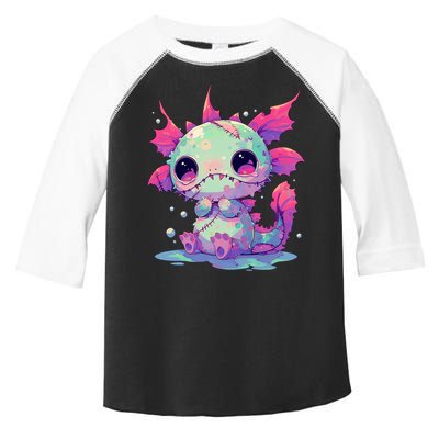 Kawaii Pastel Goth Creepy Cute Zombie Axolotl Toddler Fine Jersey T-Shirt
