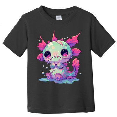 Kawaii Pastel Goth Creepy Cute Zombie Axolotl Toddler T-Shirt