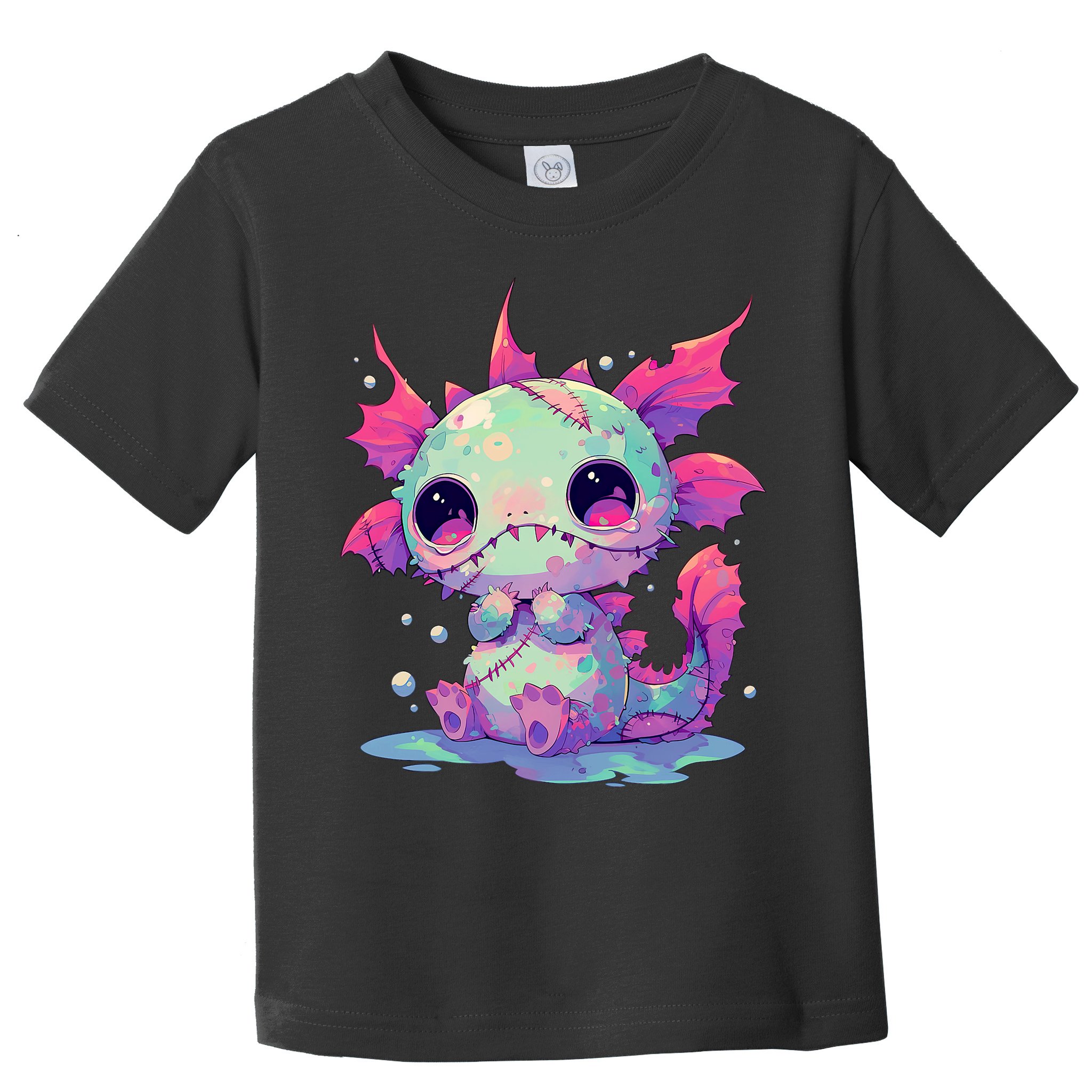 Kawaii Pastel Goth Creepy Cute Zombie Axolotl Toddler T-Shirt
