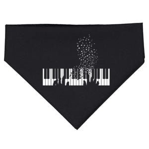 Keyboard Piano Gift For Men Women Kids USA-Made Doggie Bandana