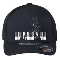 Keyboard Piano Gift For Men Women Kids Flexfit Unipanel Trucker Cap