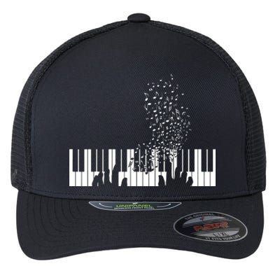 Keyboard Piano Gift For Men Women Kids Flexfit Unipanel Trucker Cap