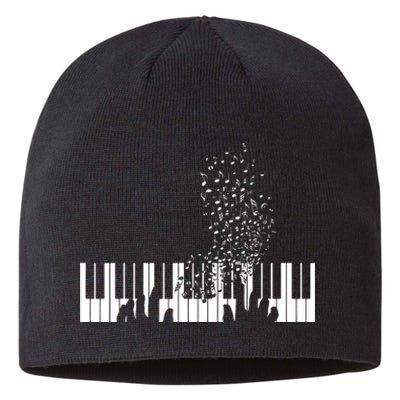 Keyboard Piano Gift For Men Women Kids Sustainable Beanie