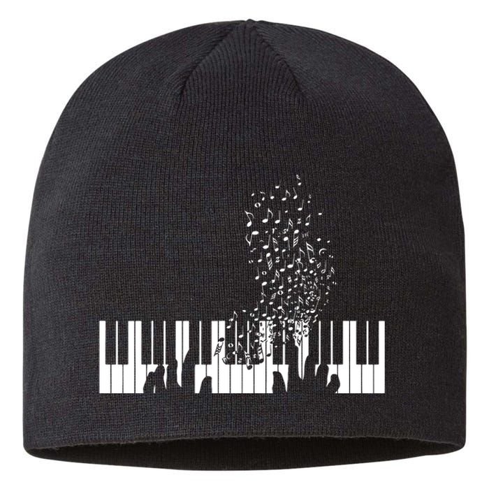 Keyboard Piano Gift For Men Women Kids Sustainable Beanie