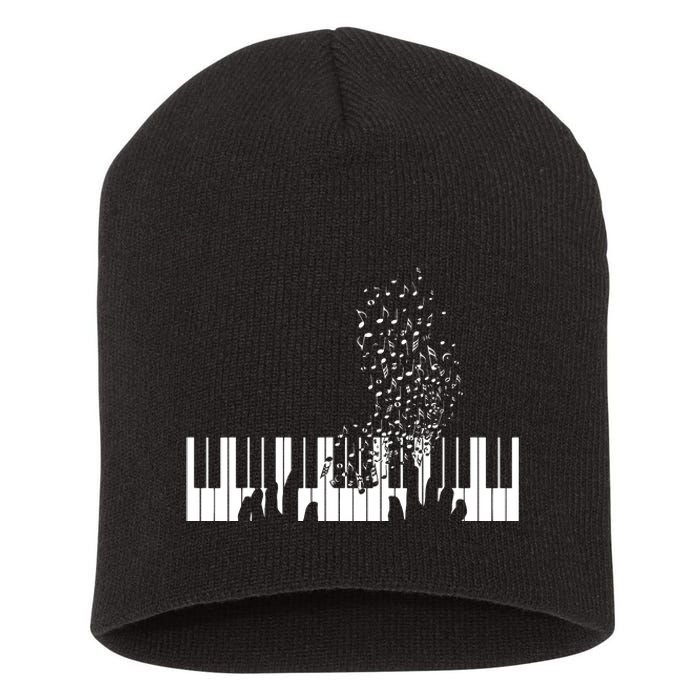 Keyboard Piano Gift For Men Women Kids Short Acrylic Beanie