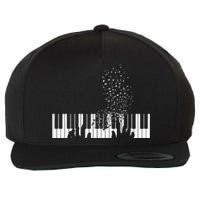 Keyboard Piano Gift For Men Women Kids Wool Snapback Cap