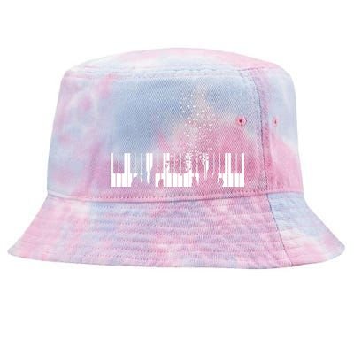 Keyboard Piano Gift For Men Women Kids Tie-Dyed Bucket Hat