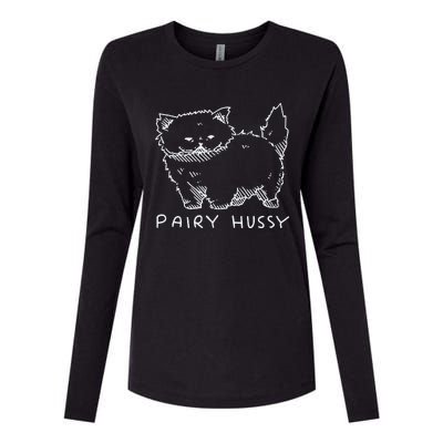 K45ink Pairy Hussy Cat Womens Cotton Relaxed Long Sleeve T-Shirt