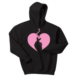 K Pop Heart Korean Pop Music Fan K Drama Cute Kids Hoodie