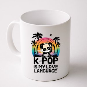 K Pop Is My Love Language Kpop Panda Coffee Mug