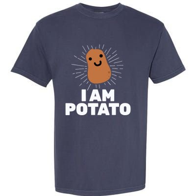 Kawaii Potato I Am Potato Funny Potato Garment-Dyed Heavyweight T-Shirt