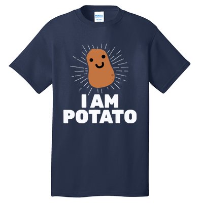 Kawaii Potato I Am Potato Funny Potato Tall T-Shirt