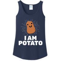 Kawaii Potato I Am Potato Funny Potato Ladies Essential Tank