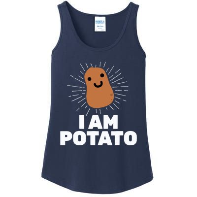 Kawaii Potato I Am Potato Funny Potato Ladies Essential Tank