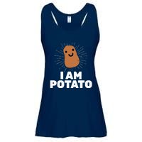 Kawaii Potato I Am Potato Funny Potato Ladies Essential Flowy Tank