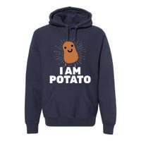 Kawaii Potato I Am Potato Funny Potato Premium Hoodie