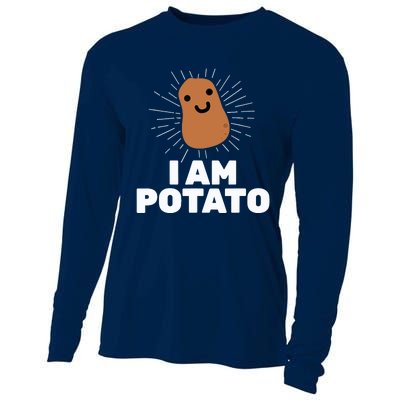 Kawaii Potato I Am Potato Funny Potato Cooling Performance Long Sleeve Crew