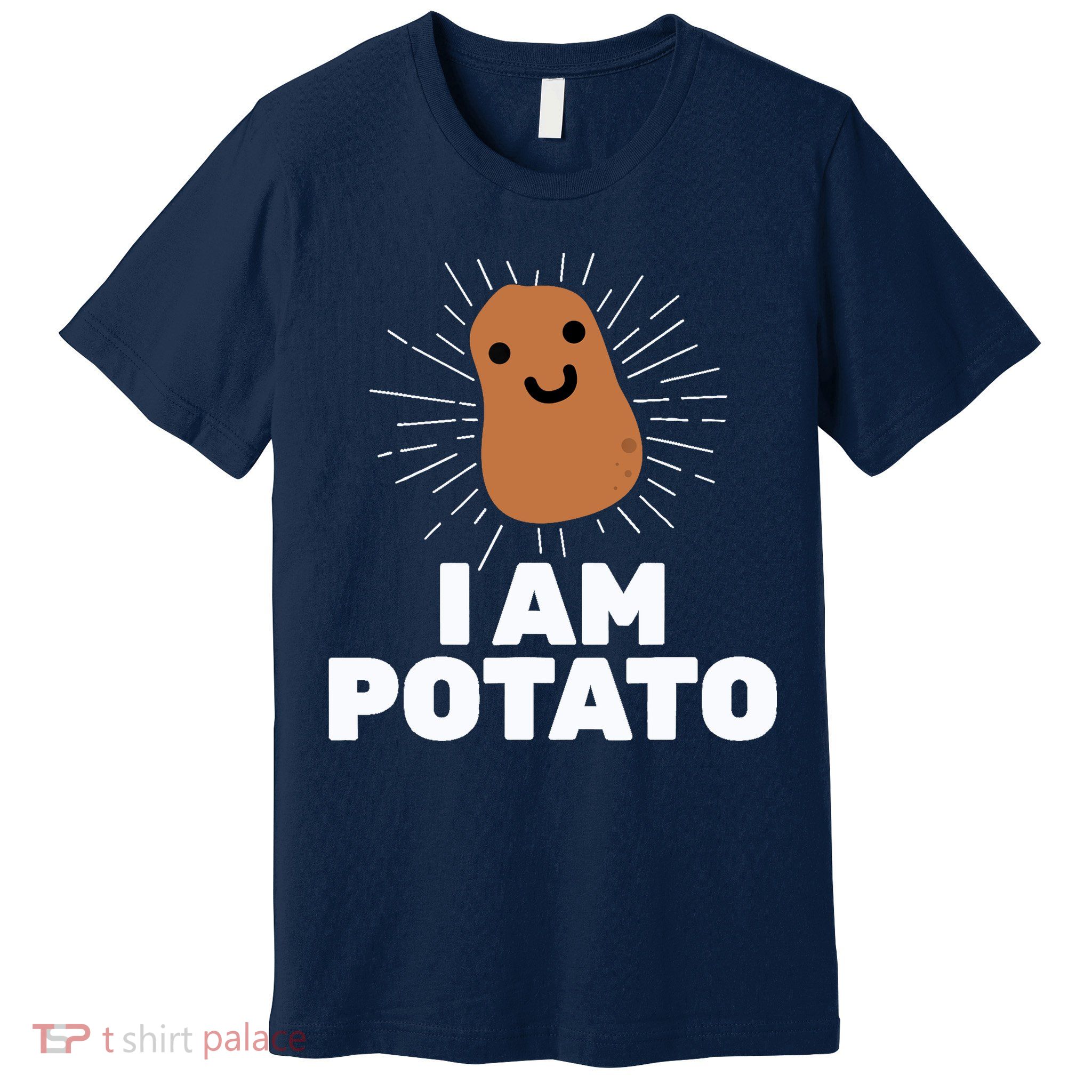 Kawaii Potato I Am Potato Funny Potato Premium T-Shirt