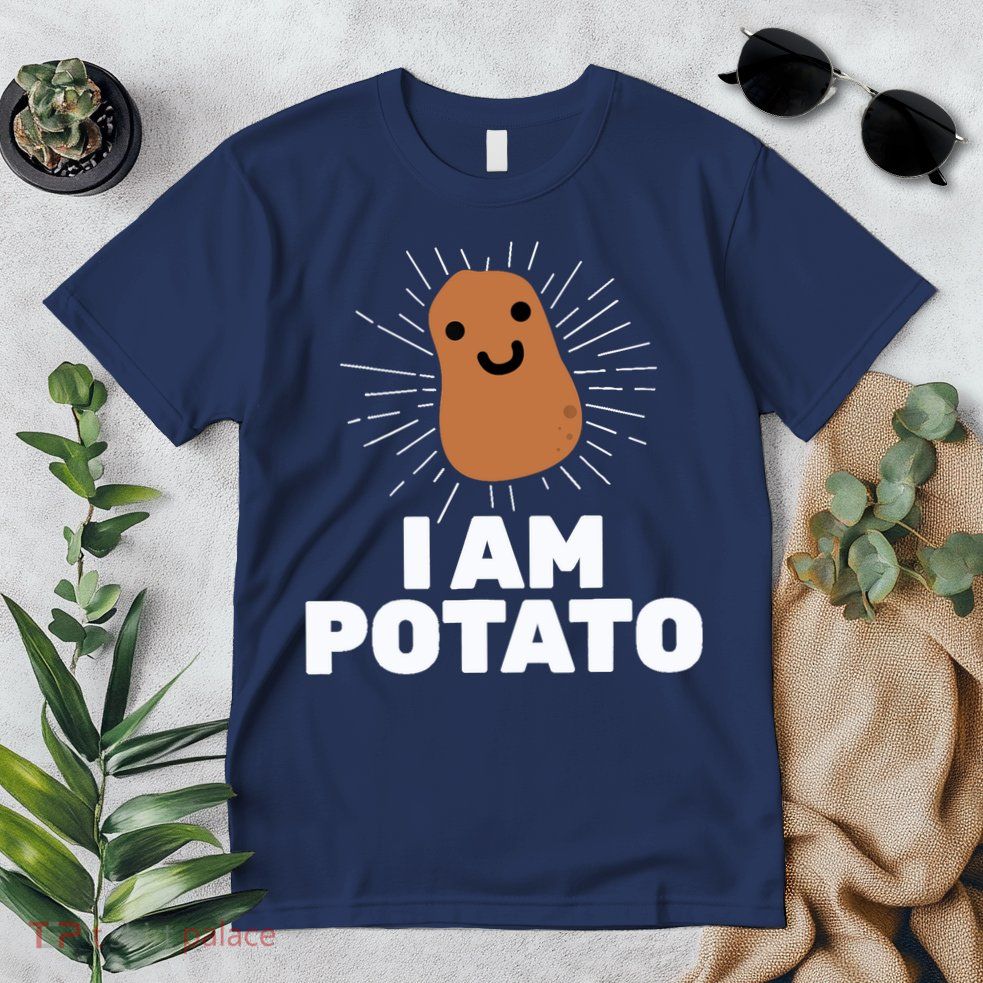 Kawaii Potato I Am Potato Funny Potato Premium T-Shirt