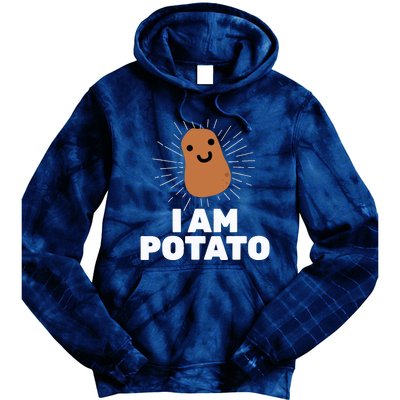 Kawaii Potato I Am Potato Funny Potato Tie Dye Hoodie