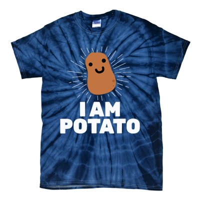 Kawaii Potato I Am Potato Funny Potato Tie-Dye T-Shirt