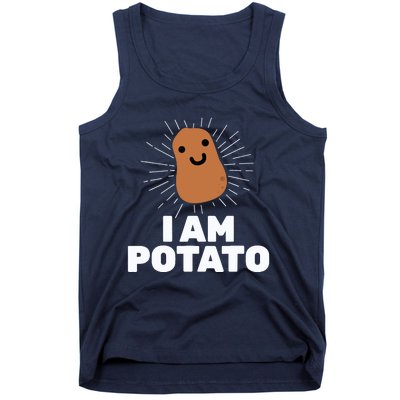 Kawaii Potato I Am Potato Funny Potato Tank Top