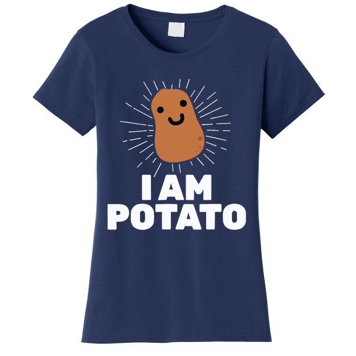 Kawaii Potato I Am Potato Funny Potato Women's T-Shirt