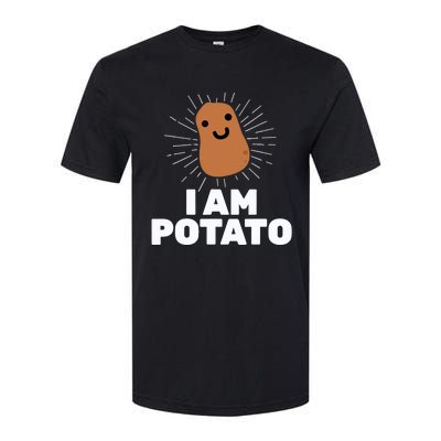 Kawaii Potato I Am Potato Funny Potato Softstyle CVC T-Shirt