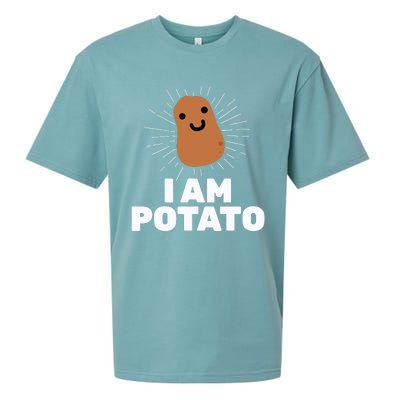 Kawaii Potato I Am Potato Funny Potato Sueded Cloud Jersey T-Shirt