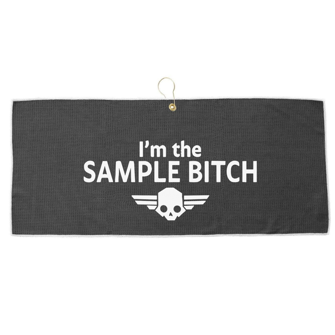 Kimber Prime I’M The Sample Bitch Large Microfiber Waffle Golf Towel