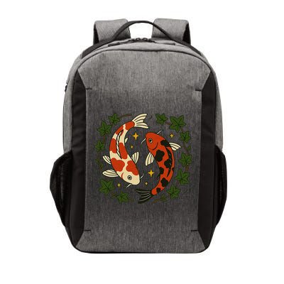 Koi Pond Illustration Koi Lovers Artwork Koi Fish Vector Backpack