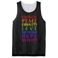 Kindness peace inclusion hope rainbow for gay and lesbian Mesh Reversible Basketball Jersey Tank