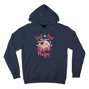 Kids Pug Just A Girl Who Loves Pugs Hoodie