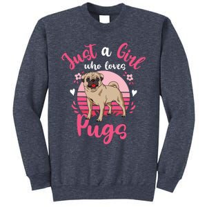 Kids Pug Just A Girl Who Loves Pugs Sweatshirt