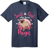 Kids Pug Just A Girl Who Loves Pugs T-Shirt