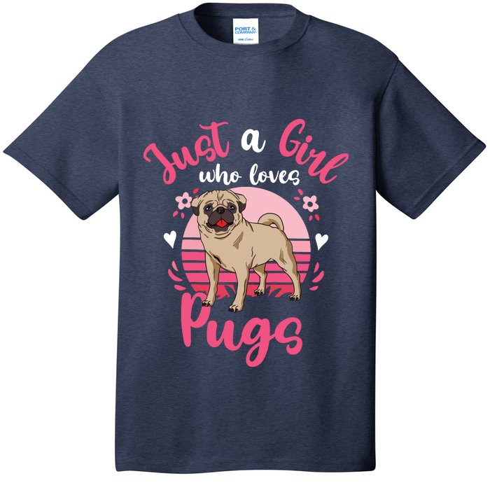 Kids Pug Just A Girl Who Loves Pugs T-Shirt