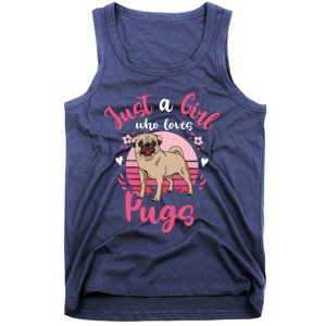 Kids Pug Just A Girl Who Loves Pugs Tank Top