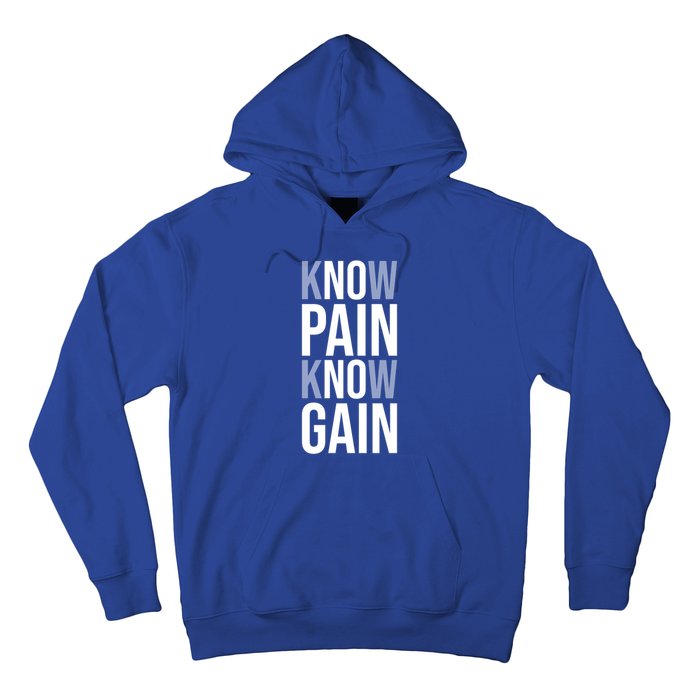 Know Pain Know Gain No Pain No Gain Gift Gym Hustle Success Meaningful Gift Hoodie