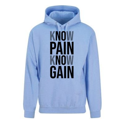 Know Pain Know Gain No Pain No Gain Gift Gym Hustle Success Meaningful Gift Unisex Surf Hoodie