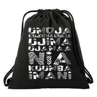 Kwanzaa Principles Drawstring Bag