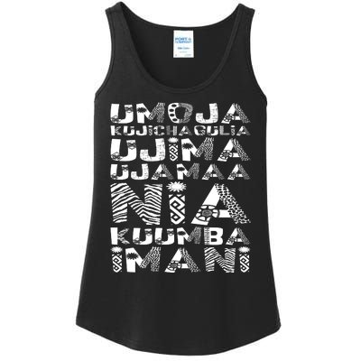 Kwanzaa Principles Ladies Essential Tank