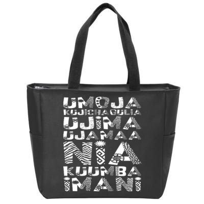 Kwanzaa Principles Zip Tote Bag